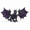 Figurine Miniature - Personnage Miniature Figurine Dragon des Ténebres - Dragon Jouet Ultra-réaliste et Durable avec Ailes mobiles - Cadeau pour Garçons et Filles des 7 ans