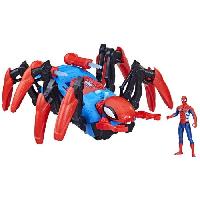 Figurine Miniature - Personnage Miniature Figurine Spider-Man Véhicule Araignée de combat - Lance de l'eau et des projectiles - Des 4 ans - HASBRO. Marvel