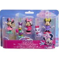 Figurine Miniature - Personnage Miniature Figurines - DISNEY MINNIE MOUSE - Pack de 5 Figurines Minnie Mouse - Non articulées. 6 cm