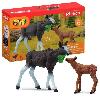 Figurine Miniature - Personnage Miniature Figurines Élan Femelle avec Veau. animaux sauvages. Schleich 42629 Wild Life. Pour enfant des 3 ans