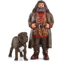 Figurine Miniature - Personnage Miniature Hagrid et Crockdur. Figurine de l'univers Harry Potter.  pour enfants des 6 ans. 8 x 11.5 x 13 cm - schleich 42638 WIZARDING WORLD