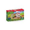 Figurine Miniature - Personnage Miniature Hôtel des Animaux de la Ferme - Grand coffret de 54 Pieces de Jouets Schleich avec Chien. Chat. Lapin. Accessoires et Plus - Cadeau