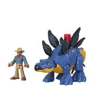 Figurine Miniature - Personnage Miniature Imaginext-Jurassic World-Stegosaure et le Dr Grant GVV64