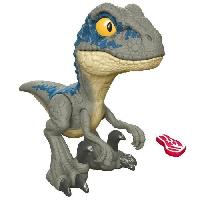 Figurine Miniature - Personnage Miniature Jurassic World-Velociraptor Blue Mega Rugissement-Son. grande machoire HVB44