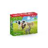 Figurine Miniature - Personnage Miniature Kit de base Farm World 4 animaux - Jouet pour enfant des 3 ans - Schleich 42385 Farm World