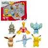 Figurine Miniature - Personnage Miniature Pack 6 Figurines Pokémon - BANDAI - JW3614 - 5 cm - Combats Pokémon