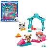 Figurine Miniature - Personnage Miniature Pack a theme 3 Pets - BANDAI - Littlest Pet Shop Neige - Animaux et accessoires