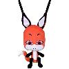 Figurine Miniature - Personnage Miniature Peluche Trixx - BANDAI - Miraculous - Kwami de l'illusion renard