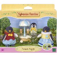 Figurine Miniature - Personnage Miniature Poupée - SYLVANIAN FAMILIES - La famille Pingouin - Blanc - Multicolore - Modele 5694