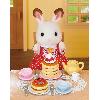 Figurine Miniature - Personnage Miniature Set De Gouter Pancake - SYLVANIAN FAMILIES - A partir de 3 ans - Accessoires de cuisine pour enfants