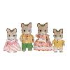 Figurine Miniature - Personnage Miniature SYLVANIAN FAMILIES - 5180 - Famille Chat Tigre - Les Familles - Articulée et Habillée - A partir de 3 ans