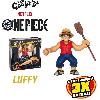 Figurine Miniature - Personnage Miniature Ultragoo Luffy 17cm - HERoeS OF GOO JIT ZU - ONE PIECE - Figurine extensible avec accessoires