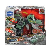 Figurine Miniature - Personnage Miniature VTECH - Switch & Go Dinos Lanceur - Tyram. Super T-Rex Lance Flammes