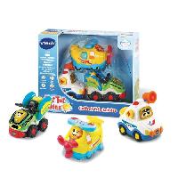 Figurine Miniature - Personnage Miniature VTECH - Tut Tut Bolides - Coffret Trio Loisirs (Avion + Formule 1 + Bus) - Multicolore - Mixte - 12 mois+