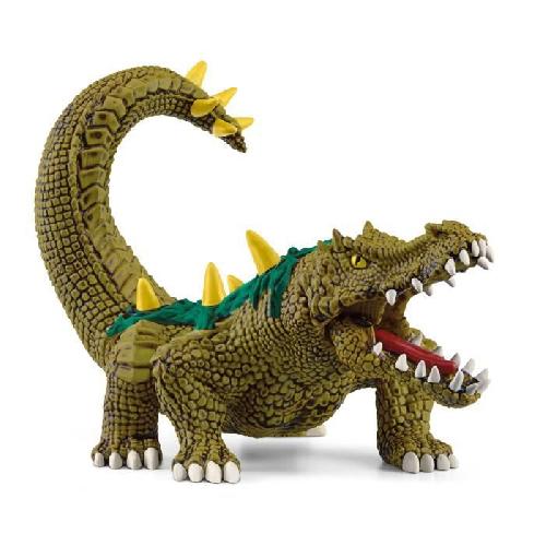 Figurine Miniature - Personnage Miniature Figurine Monstre des Marais  - Jouet Crocodile Ultra-réaliste et Durable aux Écailles Vertes et Dents Féroces Cadeau pour garçons