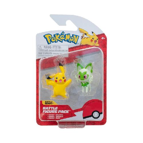 Figurine Miniature - Personnage Miniature Figurine POKEMON 3-5cm Pikachu Duo -assortiment-