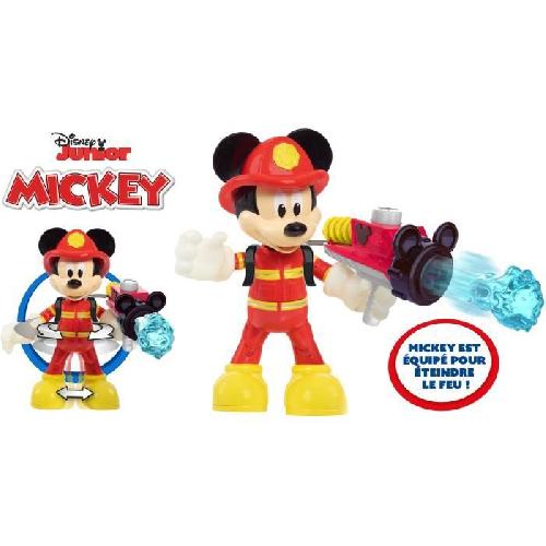 Figurine Miniature - Personnage Miniature Figurine Pompier Mickey 15 cm - DISNEY - Jouet pour enfants des 3 ans - MCC20 - Articulée