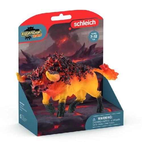 Figurine Miniature - Personnage Miniature Figurine Taureau de feu. Schleich 42493 Eldrador Creatures. des 7 ans