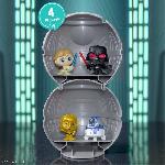 Figurine Miniature - Personnage Miniature Figurines a collectionner - STAR WARS - Capsule Galaxy Peek - 4 figurines. 4 cm. 25 a collectionner