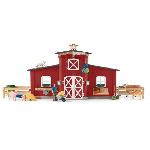 Figurine Miniature - Personnage Miniature Figurines Animaux de la Ferme avec Accessoires - Coffret Ranch Américain Schleich de 92 Pieces avec Vache. Cheval Schleich. Cochon