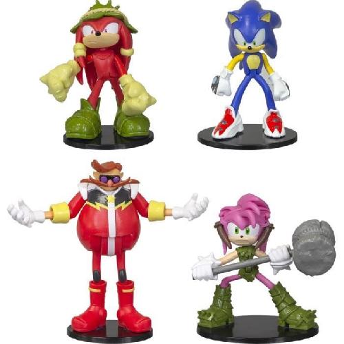 Figurine Miniature - Personnage Miniature Figurines articulées SONIC - Collection de 4 personnages de 7.5 cm