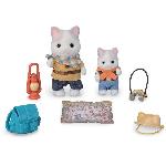 Figurine Miniature - Personnage Miniature Figurines Articulées - SYLVANIAN FAMILIES - Fils et Bébé Chat Latté - Aventure en Foret Secrete