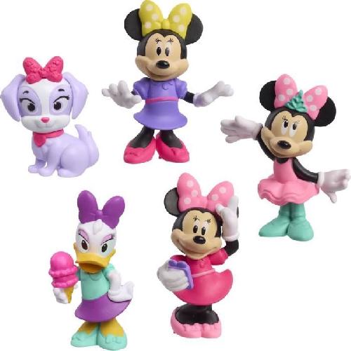 Figurine Miniature - Personnage Miniature Figurines - DISNEY MINNIE MOUSE - Pack de 5 Figurines Minnie Mouse - Non articulées. 6 cm