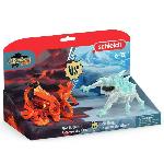 Figurine Miniature - Personnage Miniature Figurines Duo Pieuvre de Lave vs Insecte de Glace. SCHLEICH 70826 Eldrador Creatures. Pour enfant des 6 ans