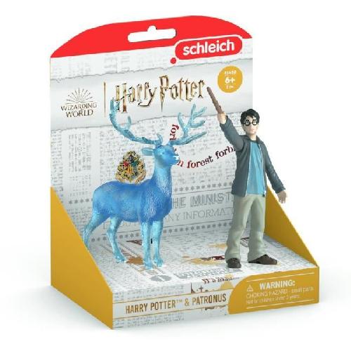 Figurine Miniature - Personnage Miniature Figurines Harry et son Patronus. Schleich 42680 Harry Potter. Pour enfant des 6 ans