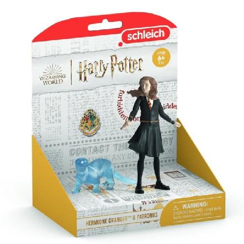 Figurine Miniature - Personnage Miniature Figurines Hermione et son Patronus. Schleich 42681 Harry Potter. Pour enfant des 6 ans