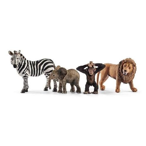 Figurine Miniature - Personnage Miniature Figurines les animaux d'Afrique. jouets pour enfants des 3 ans - schleich 42387 Wild life