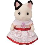 Figurine Miniature - Personnage Miniature Figurines miniatures - SYLVANIAN FAMILIES - 5646 - La fille Chat bicolore et son goûter d'anniversaire