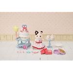 Figurine Miniature - Personnage Miniature Figurines miniatures - SYLVANIAN FAMILIES - 5646 - La fille Chat bicolore et son goûter d'anniversaire