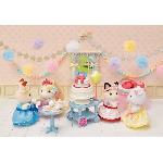 Figurine Miniature - Personnage Miniature Figurines miniatures - SYLVANIAN FAMILIES - 5646 - La fille Chat bicolore et son goûter d'anniversaire