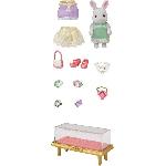 Poupee Figurines miniatures - SYLVANIAN FAMILIES - 5647 - La valisette de mode et grande soeur Lapin neige