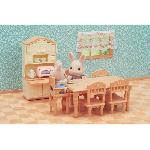 Figurine Miniature - Personnage Miniature Figurines miniatures - SYLVANIAN FAMILIES - La salle a manger - Set complet pour meubler une salle a manger