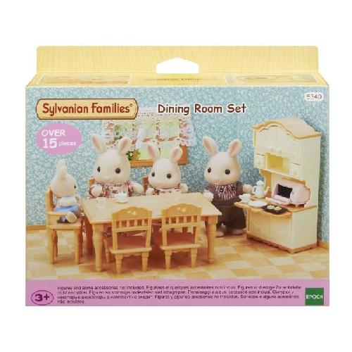 Figurine Miniature - Personnage Miniature Figurines miniatures - SYLVANIAN FAMILIES - La salle a manger - Set complet pour meubler une salle a manger