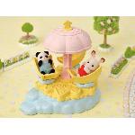 Figurines miniatures - SYLVANIAN FAMILIES - Le carrousel etoile avec bebe panda