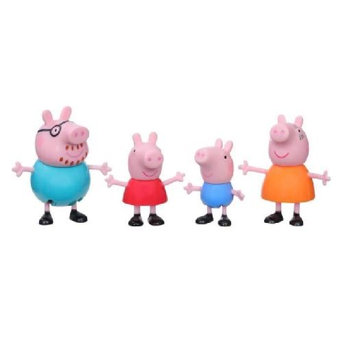 Figurine Miniature - Personnage Miniature Figurines Peppa Pig - Pack de 4 - Peppa. Maman Pig. Papa Pig et George - A partir de 3 ans