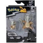 Figurine Miniature - Personnage Miniature Figurines Pokémon Osselait et Ossatueur - Pack évolution - BANDAI