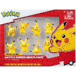 Figurine Miniature - Personnage Miniature Figurines Pokémon - Pack de 8 Pikachu - Bandai