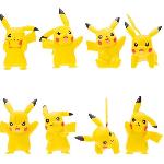 Figurine Miniature - Personnage Miniature Figurines Pokémon - Pack de 8 Pikachu - Bandai