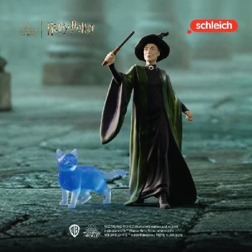 Figurine Miniature - Personnage Miniature Figurines Professeur McGonagall et son Patronus. Schleich 42682 Harry Potter. Pour enfant des 6 ans