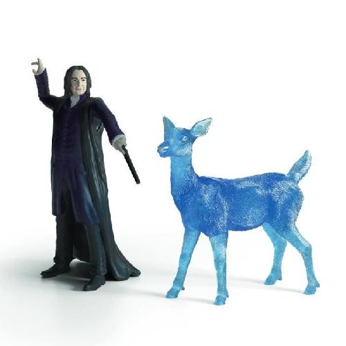 Figurine Miniature - Personnage Miniature Figurines Rogue et son Patronus. Schleich 42683 Harry Potter. Pour enfant des 6 ans