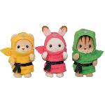 Figurines - SYLVANIAN FAMILIES - Le trio des bébés en costumes Ninja - Mixte - 3 ans et plus