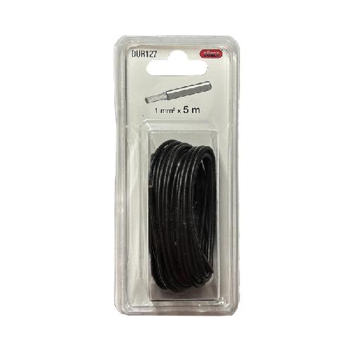 Cables Alimentation Fil Electrique 1mm2 5m Noir