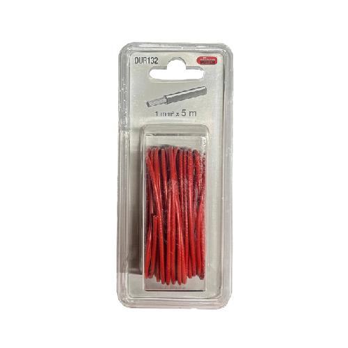 Cables Alimentation Fil Electrique 1mm2 5m Rouge