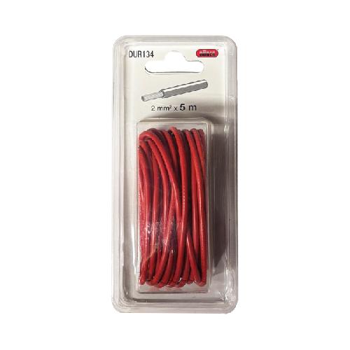 Cables Alimentation Fil Electrique 2mm2 5m Rouge
