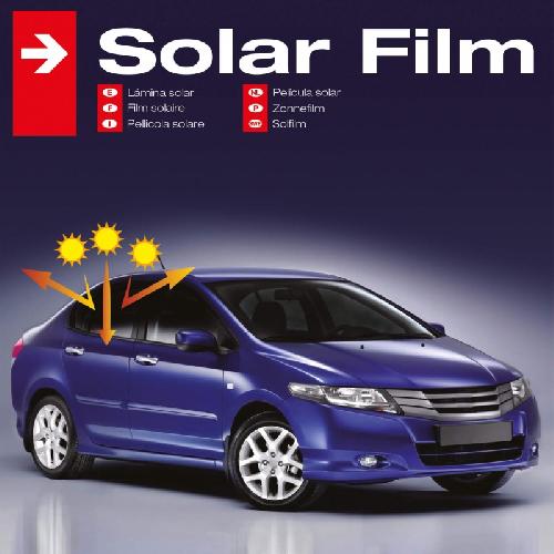 Pare-soleil - Bande Solaire - Film Solaire Film solaire universel 50x300cm couleur noire 5 pour cent avec kit de pose - RaceSport