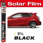 Pare-soleil - Bande Solaire - Film Solaire Film solaire universel 50x300cm couleur noire 5 pour cent avec kit de pose - RaceSport